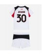 Billige AC Milan Ardon Jashari #30 Bortedraktsett Barn 2025-26 Kortermet (+ Korte bukser)